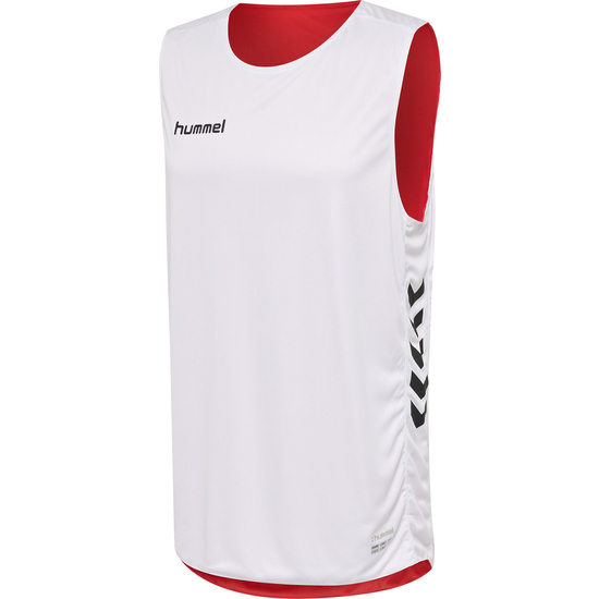 CAMISETA BASKET SIN MANGAS HUMMEL - ROJO BLANCO - POLIÉSTER image 0