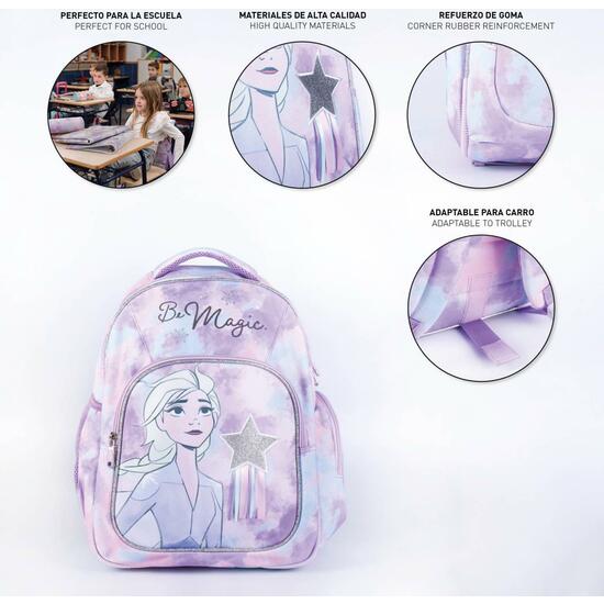 MOCHILA ESCOLAR MEDIANA 42 CM FROZEN II ELSA LILAC image 3
