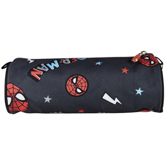 ESTUCHE PORTATODO CILÍNDRICO SPIDERMAN BLACK image 1