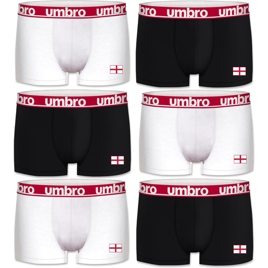 PACK 6 CALZONCILLO BOXER UMBRO EUROCOPA FÚTBOL 2021 INGLATERRA PARA HOMBRE 100% ALGODÓN image 0