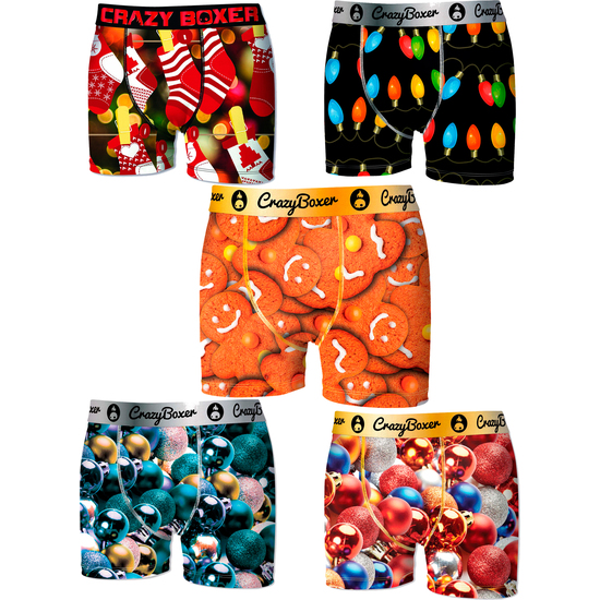 PACK DE 5 CALZONCILLOS CRAZY BOXER INFANTILES ESTAMPADOS EN VARIOS COLORES image 0