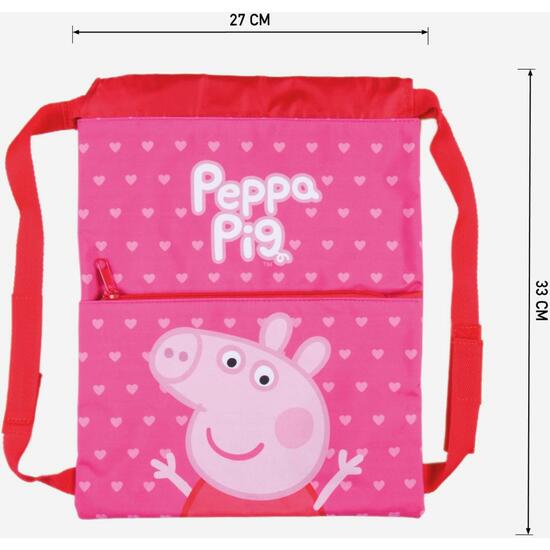 SAQUITO MOCHILA PEPPA PIG PINK image 2