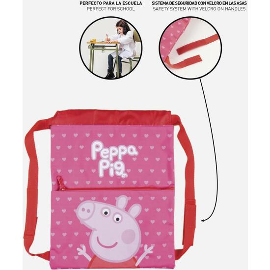 SAQUITO MOCHILA PEPPA PIG PINK image 4