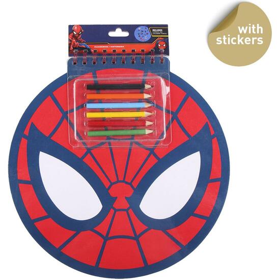 LIBRETA COLORES SPIDERMAN RED image 0