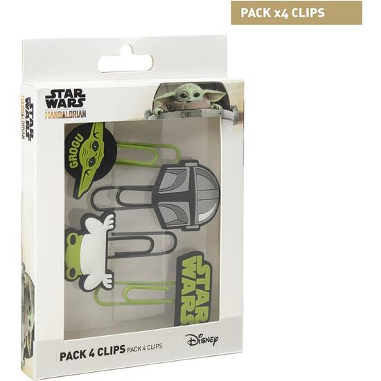 CLIPS PACK X4 THE MANDALORIAN GROGU MULTICOLOR image 0