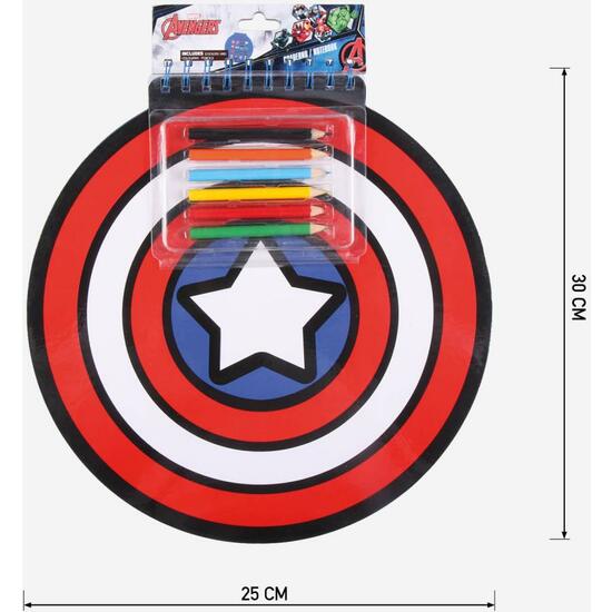 LIBRETA COLORES AVENGERS CAPITAN AMERICA RED image 4