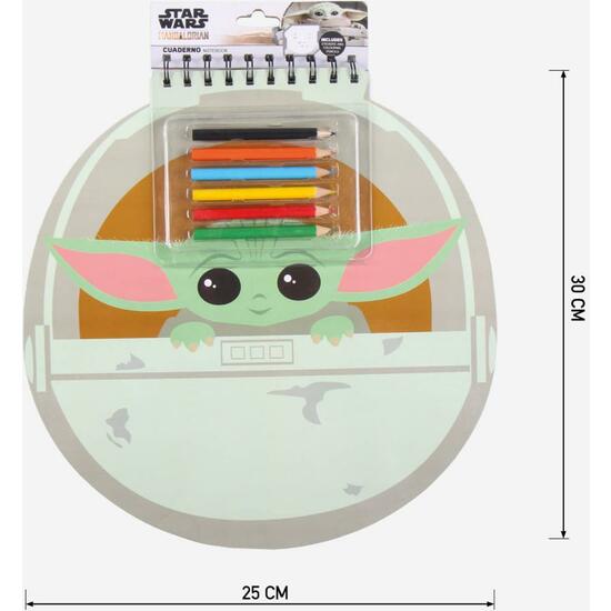 LIBRETA COLORES THE MANDALORIAN GROGU GREEN image 4