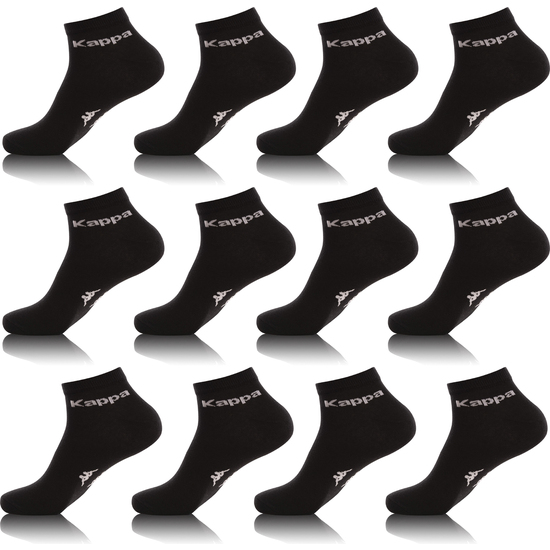 SET 12 PARES CALCETINES KAPPA TOBILLEROS EN COLOR NEGRO PARA HOMBRE image 0