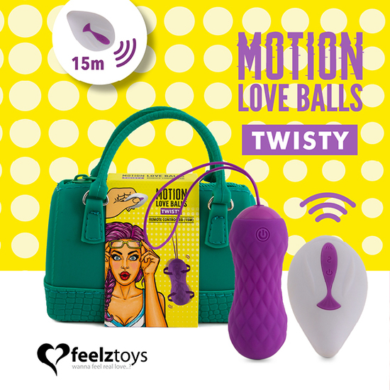 FEELZTOYS - LOVE BALLS WITH TWISTY REMOTE CONTROL MOVEMENT image 0