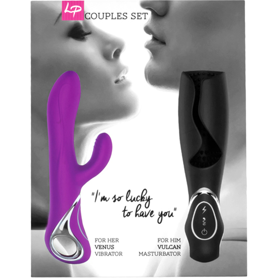 LOVERSPREMIUM - SET OF VENUS AND VULCAN COUPLES PURPLE AND BLACK image 0