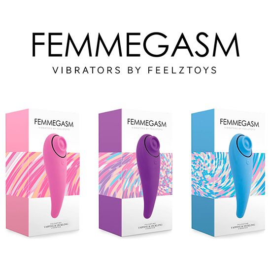 FEELZTOYS - FEMMEGASM VIBRATOR FOR TAPPING & TICKLING PINK image 7