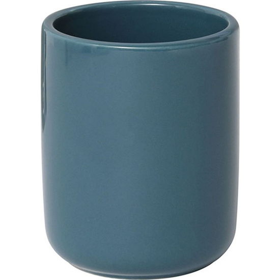 VASO DE BAÑO REDONDO HECHO EN DOLOMITE AZUL image 0