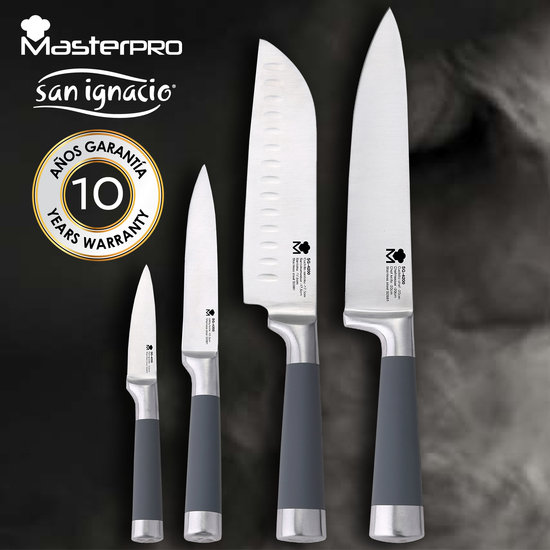 JAMONERO BERGNER MASTERPRO 62 X 19,5 X 3,3 CM CON SET DE 4 CUCHILLOS DE COCINA SAN IGNACIO MASTERPRO image 3