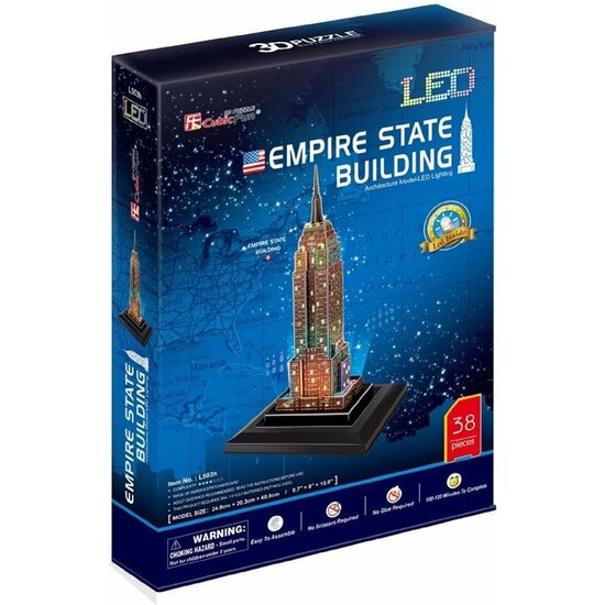 PUZZLE 3D LED TORRE INCLINADA DE PISA 15 PIEZAS image 0