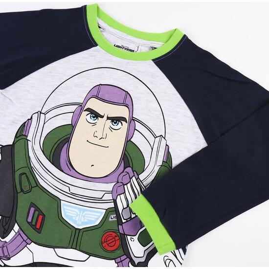 PIJAMA LARGO SINGLE JERSEY BUZZ LIGHTYEAR GRAY image 2