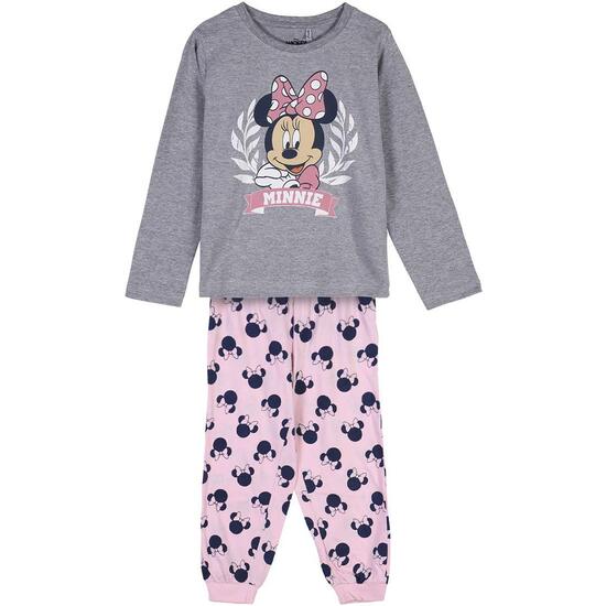 PIJAMA LARGO SINGLE JERSEY MINNIE GRAY image 0