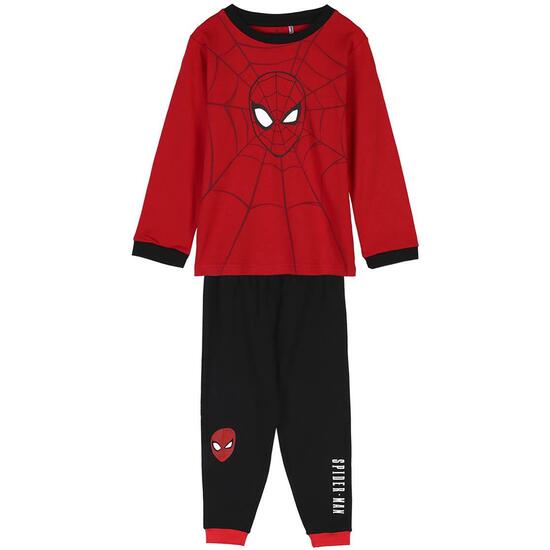 PIJAMA LARGO INTERLOCK SPIDERMAN RED image 0