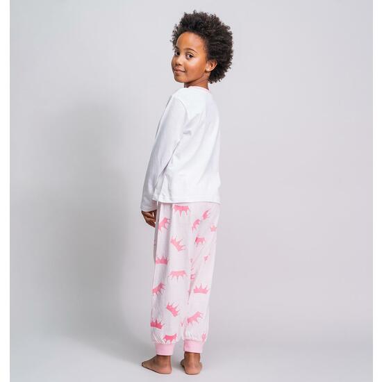 PIJAMA LARGO SINGLE JERSEY PRINCESS WHITE image 4