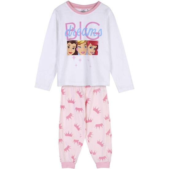 PIJAMA LARGO SINGLE JERSEY PRINCESS WHITE image 0