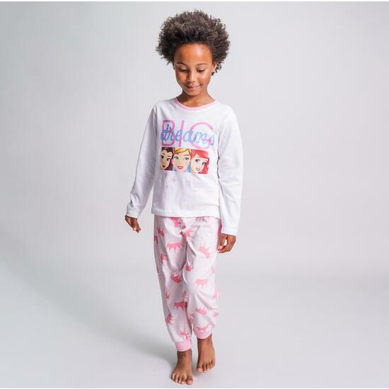 PIJAMA LARGO SINGLE JERSEY PRINCESS WHITE image 3