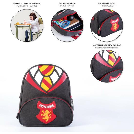 MOCHILA INFANTIL ESCOLAR HARRY POTTER BLACK image 3