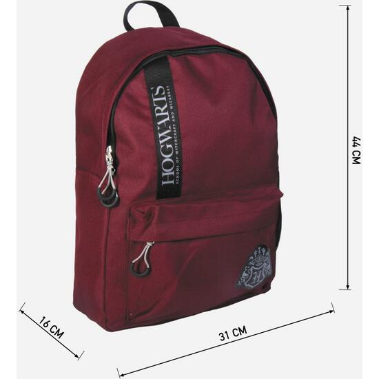 MOCHILA CASUAL HARRY POTTER DARK RED image 3