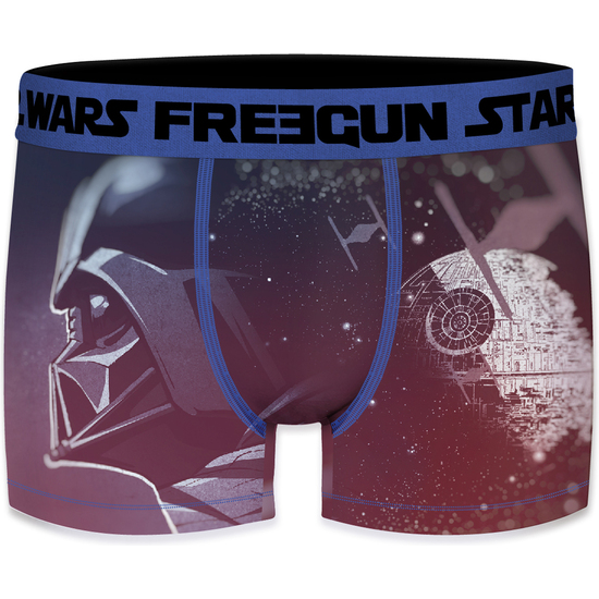 PACK DE 6 CALZONCILLOS BOXER FREEGUN STAR WARS ESTAMPADOS PARA HOMBRE EN MICROFIBRA image 1