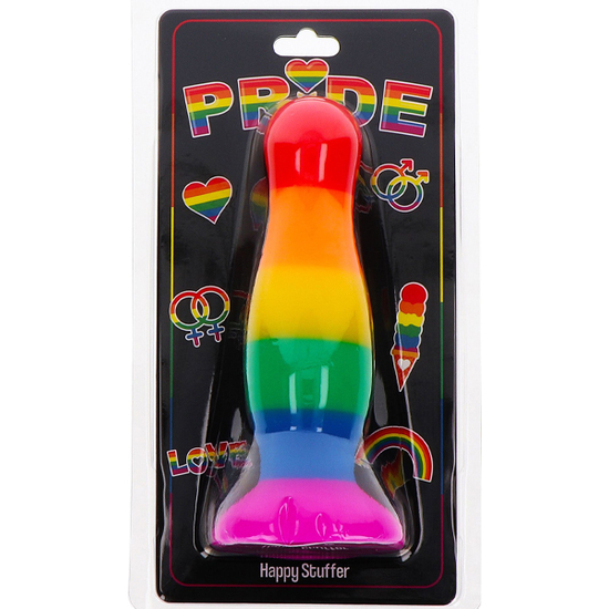 HAPPY STUFFER LARGE - RAINBOW image 1