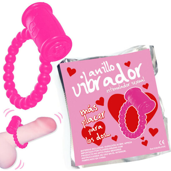 ANILLO VIBRADOR LOVE 1 UNIDAD - COLORES SURTIDOS image 0