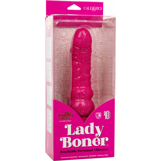 LADY BONER BENDABLE VIBRATOR - PINK image 1