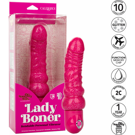 LADY BONER BENDABLE VIBRATOR - PINK image 9