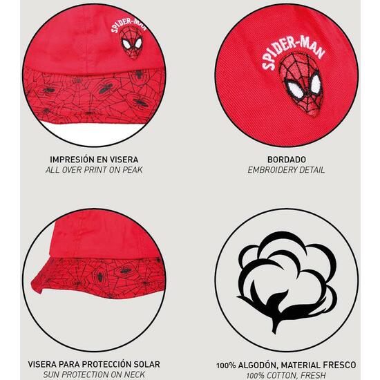 GORRO PESCADOR SPIDERMAN RED image 3