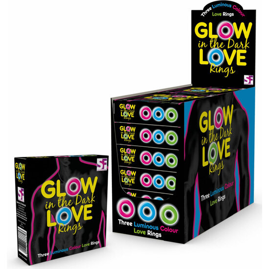 GLOW IN THE DARK LOVE RINGS image 0