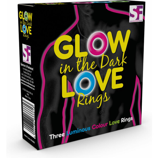 GLOW IN THE DARK LOVE RINGS image 2