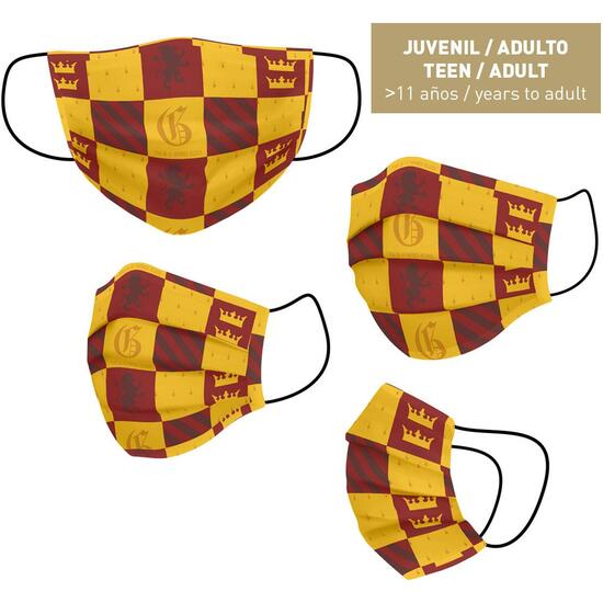 MASCARILLA HIGIÉNICA REUTILIZABLE HOMOLOGADA HARRY POTTER YELLOW image 0