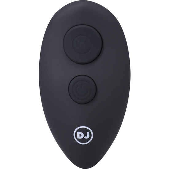RISE - SILICONE ANAL PLUG WITH REMOTE CONTROL - BLACK image 3