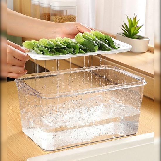 CONTENEDOR 5,5 L DE ALMACENAMIENTO TRANSPARENTE, CON TAPA image 3