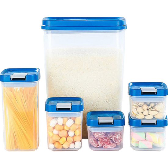 JUEGO DE 6 PIEZAS DE CAJA DE ALMACENAMIENTO DE ALIMENTOS DE COCINA image 0
