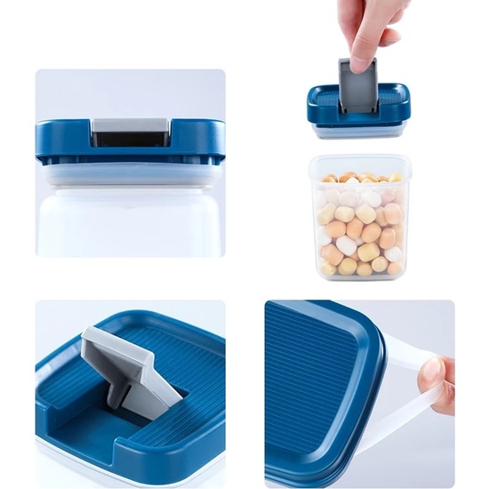 JUEGO DE 6 PIEZAS DE CAJA DE ALMACENAMIENTO DE ALIMENTOS DE COCINA image 2