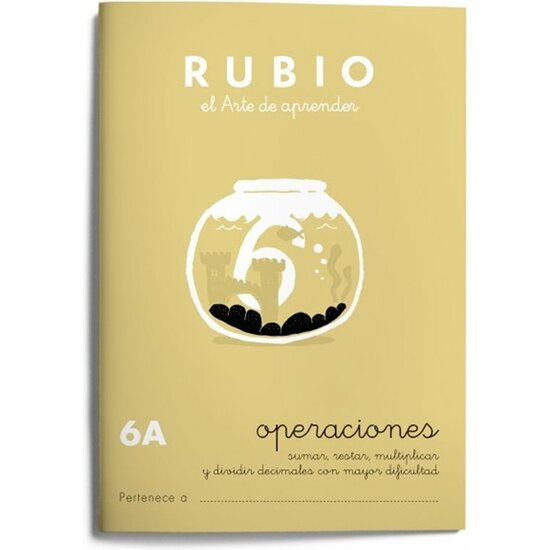 CUADERNO RUBIO OPERACIONES N.6A image 0