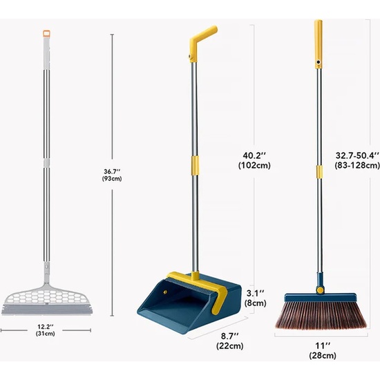 HOME CLEANING KIT ESCOBA CON MANGO AJUSTABLE image 1