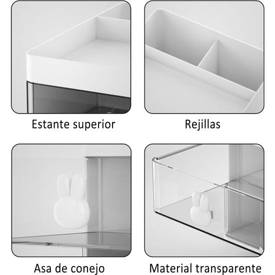 MESITA MULTIFUNCIONAL DE ALMACENAMIENTO Y ORGANIZACIÓN CON CAJONES image 2