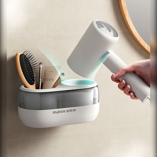 ESTANTE DE ALMACENAMIENTO PARA SECADOR DE PELO EN LA PARED image 4