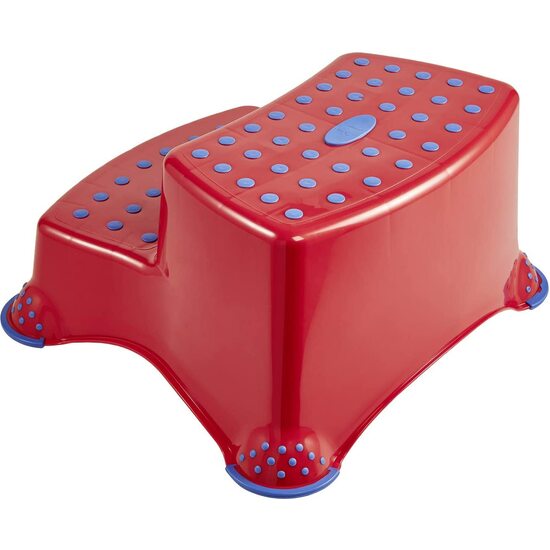 BOMBERO SAM - TABURETE ALZADOR 2 NIVELES PARA NIÑOS DE 3 A 14 AÑOS APROX - FUNCIÓN ANTIDESLIZANTE - COLOR ROJO image 1