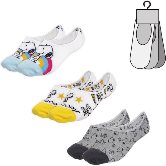 PACK CALCETINES 3 PIEZAS SNOOPY MULTICOLOR image 0