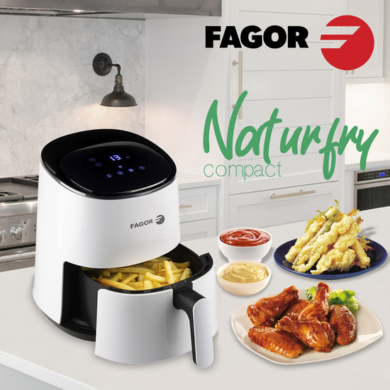 FREIDORA SIN ACEITE NATURFRY COMPACT FREIDORA POR AIRE CALIENTE 2.5L 1200W image 1