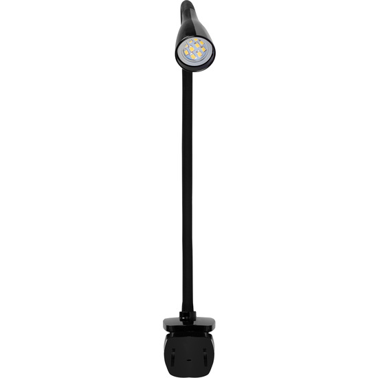 FLEXO LED INTEGRADO 5W (300LM) PINZA REDONDO NEGRO 51*1,5CM SEVEN ON HOME image 2