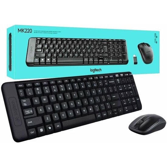 TECLADO + RATON LOGITECH MK235 WIRELESS NEGRO image 2