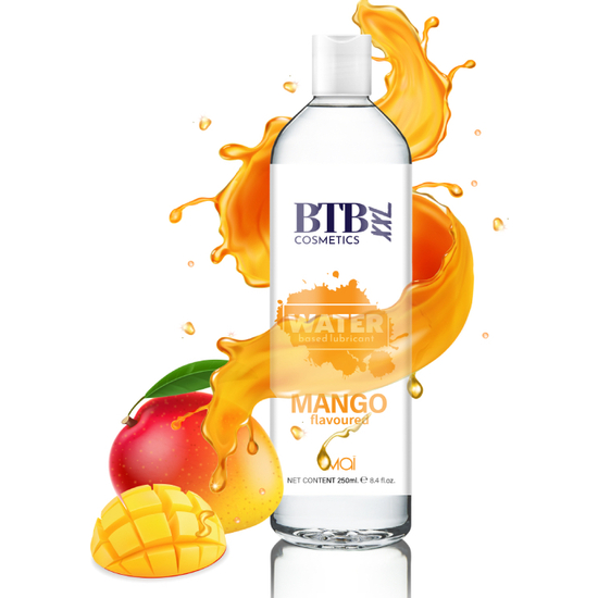 BTB WATER BASED FLAVORED MANGO LUBRICANT 250ML image 1