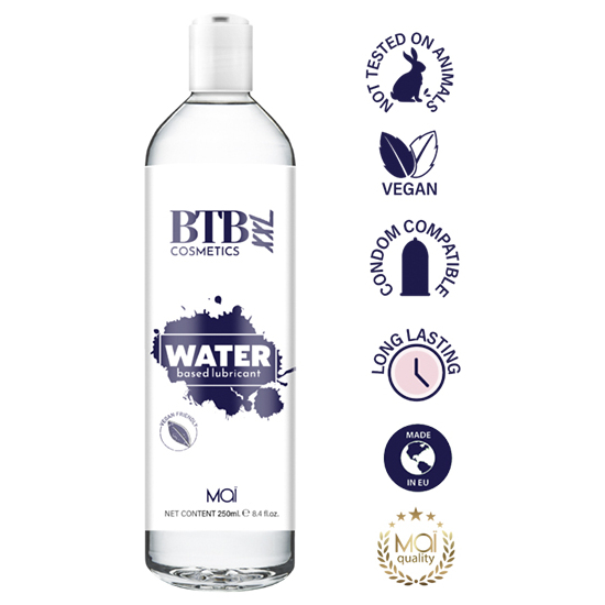 BTB WATER BASED LUBRICANT XL 250ML image 2